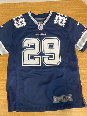 Nike Dallas Cowboys Navy and White #29 Football Jersey